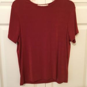 Jessica Holbrook short/sleeve Slinky Top:  NWOT